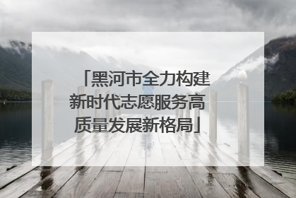 黑河市全力构建新时代志愿服务高质量发展新格局