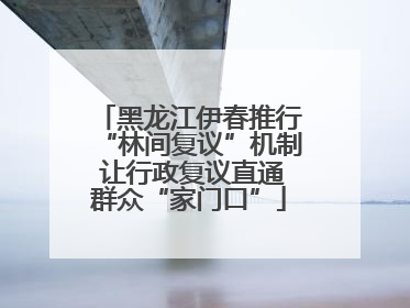黑龙江伊春推行“林间复议”机制 让行政复议直通群众“家门口”