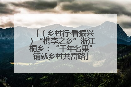 （乡村行·看振兴）“槜李之乡”浙江桐乡：“千年名果”铺就乡村共富路