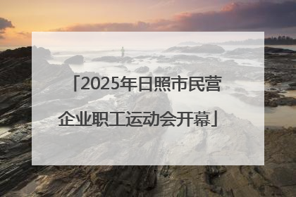 2025年日照市民营企业职工运动会开幕