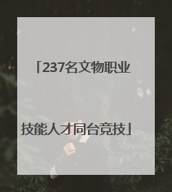 237名文物职业技能人才同台竞技