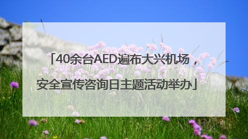 40余台AED遍布大兴机场，安全宣传咨询日主题活动举办