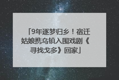 9年逐梦归乡！宿迁姑娘携乌镇入围戏剧《寻找戈多》回家
