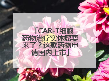 CAR-T细胞药物治疗实体瘤要来了？这款药物申请国内上市
